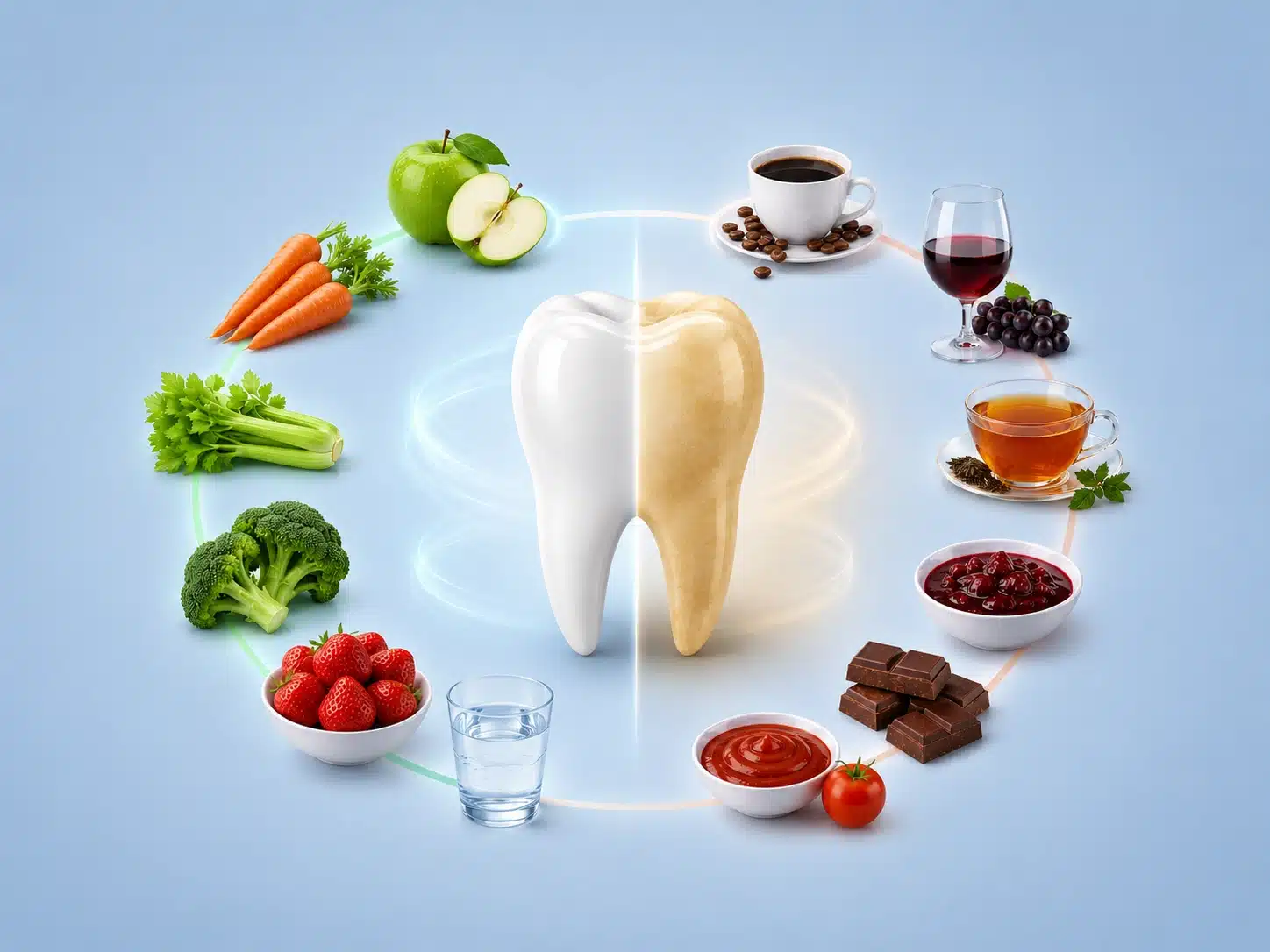 Which Foods Naturally Whiten Teeth, and Which Ones Cause Stains - Blog