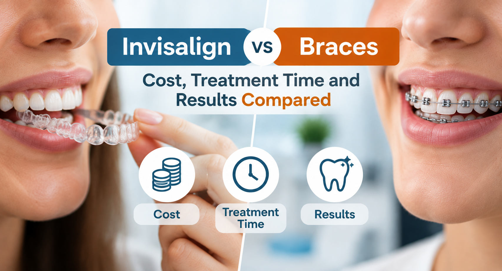 Invisalign vs Braces: Cost, Treatment Time and Results Compared