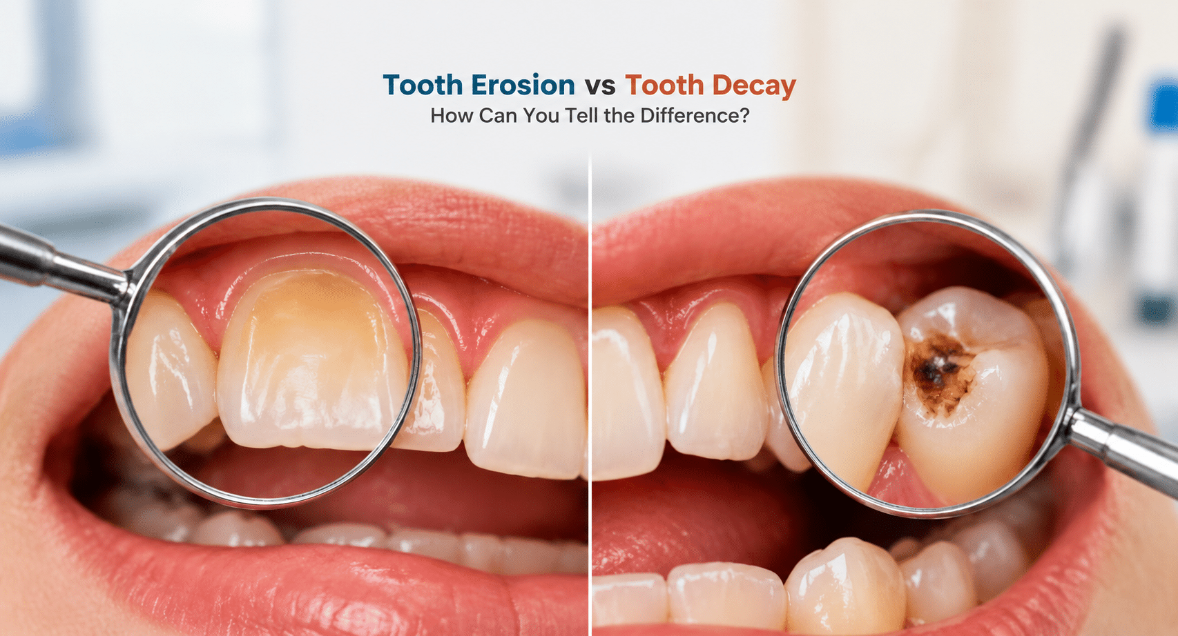 Tooth Erosion vs Tooth Decay: